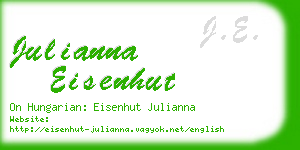 julianna eisenhut business card